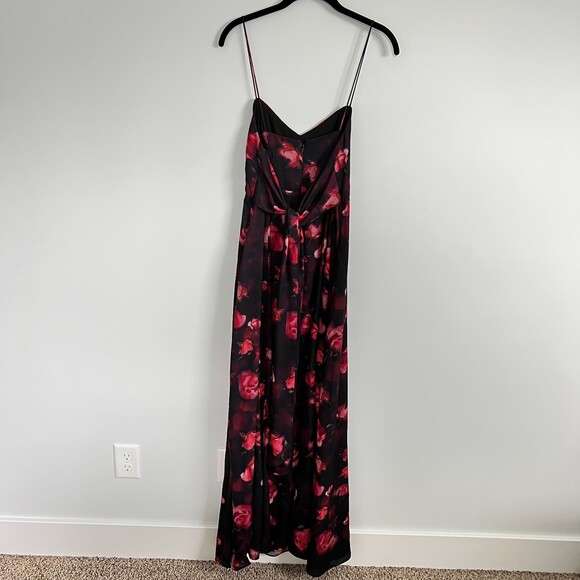 Fame and Partners Maxi Dress Gown Floral Rose 6 - Picture 3 of 7